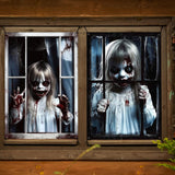 Maxbell Happy Halloween Wall Posters Scary Chilling Face Poster for Pub Party Office Style A