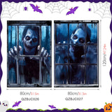 Maxbell Happy Halloween Wall Posters Scary Chilling Face Poster for Pub Party Office Style B