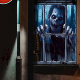 Maxbell Happy Halloween Wall Posters Scary Chilling Face Poster for Pub Party Office Style B