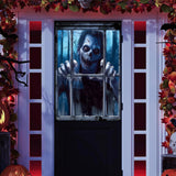 Maxbell Happy Halloween Wall Posters Scary Chilling Face Poster for Pub Party Office Style B