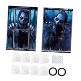 Maxbell Happy Halloween Wall Posters Scary Chilling Face Poster for Pub Party Office Style B