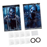 Maxbell Happy Halloween Wall Posters Scary Chilling Face Poster for Pub Party Office Style B