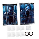 Maxbell Happy Halloween Wall Posters Scary Chilling Face Poster for Pub Party Office Style B