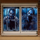 Maxbell Happy Halloween Wall Posters Scary Chilling Face Poster for Pub Party Office Style B