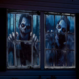 Maxbell Happy Halloween Wall Posters Scary Chilling Face Poster for Pub Party Office Style B