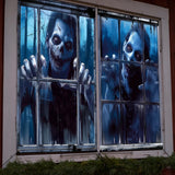 Maxbell Happy Halloween Wall Posters Scary Chilling Face Poster for Pub Party Office Style B