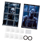 Maxbell Happy Halloween Wall Posters Scary Chilling Face Poster for Pub Party Office Style C