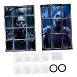 Maxbell Happy Halloween Wall Posters Scary Chilling Face Poster for Pub Party Office Style C