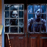 Maxbell Happy Halloween Wall Posters Scary Chilling Face Poster for Pub Party Office Style C