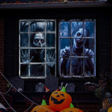 Maxbell Happy Halloween Wall Posters Scary Chilling Face Poster for Pub Party Office Style C