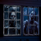 Maxbell Happy Halloween Wall Posters Scary Chilling Face Poster for Pub Party Office Style C