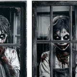 Maxbell Happy Halloween Wall Posters Scary Chilling Face Poster for Pub Party Office Style D