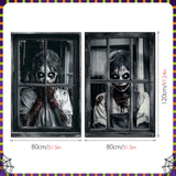 Maxbell Happy Halloween Wall Posters Scary Chilling Face Poster for Pub Party Office Style D