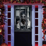 Maxbell Happy Halloween Wall Posters Scary Chilling Face Poster for Pub Party Office Style D