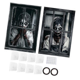 Maxbell Happy Halloween Wall Posters Scary Chilling Face Poster for Pub Party Office Style D