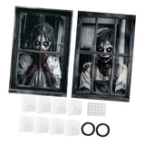 Maxbell Happy Halloween Wall Posters Scary Chilling Face Poster for Pub Party Office Style D
