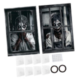 Maxbell Happy Halloween Wall Posters Scary Chilling Face Poster for Pub Party Office Style D