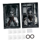 Maxbell Happy Halloween Wall Posters Scary Chilling Face Poster for Pub Party Office Style D
