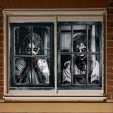 Maxbell Happy Halloween Wall Posters Scary Chilling Face Poster for Pub Party Office Style D
