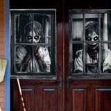 Maxbell Happy Halloween Wall Posters Scary Chilling Face Poster for Pub Party Office Style D