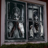 Maxbell Happy Halloween Wall Posters Scary Chilling Face Poster for Pub Party Office Style D