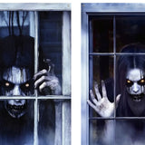 Maxbell Happy Halloween Wall Posters Scary Chilling Face Poster for Pub Party Office Style E