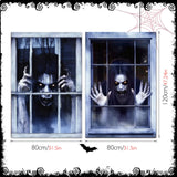 Maxbell Happy Halloween Wall Posters Scary Chilling Face Poster for Pub Party Office Style E