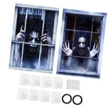 Maxbell Happy Halloween Wall Posters Scary Chilling Face Poster for Pub Party Office Style E