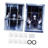 Maxbell Happy Halloween Wall Posters Scary Chilling Face Poster for Pub Party Office Style E