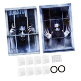 Maxbell Happy Halloween Wall Posters Scary Chilling Face Poster for Pub Party Office Style E