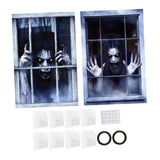 Maxbell Happy Halloween Wall Posters Scary Chilling Face Poster for Pub Party Office Style E