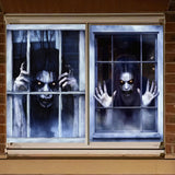 Maxbell Happy Halloween Wall Posters Scary Chilling Face Poster for Pub Party Office Style E