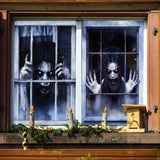 Maxbell Happy Halloween Wall Posters Scary Chilling Face Poster for Pub Party Office Style E
