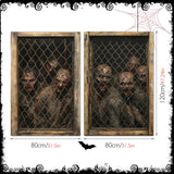 Maxbell Happy Halloween Wall Posters Scary Chilling Face Poster for Pub Party Office Style F