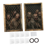 Maxbell Happy Halloween Wall Posters Scary Chilling Face Poster for Pub Party Office Style F
