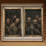 Maxbell Happy Halloween Wall Posters Scary Chilling Face Poster for Pub Party Office Style F