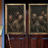 Maxbell Happy Halloween Wall Posters Scary Chilling Face Poster for Pub Party Office Style F