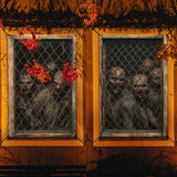 Maxbell Happy Halloween Wall Posters Scary Chilling Face Poster for Pub Party Office Style F