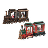 Lighted Christmas Snow Globe Xmas Gift for Countertop Festive Party Supplies Brown