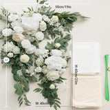 Maxbell Wedding Arch Flowers with Drapes Greenery for Valentines Day Holiday Wedding