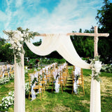 Maxbell Wedding Arch Flowers with Drapes Greenery for Valentines Day Holiday Wedding