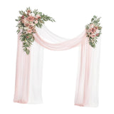 Maxbell 2x Wedding Arch Flowers Rustic Artificial Flowers for Home Holiday Reception