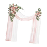 Maxbell 2x Wedding Arch Flowers Rustic Artificial Flowers for Home Holiday Reception