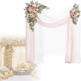 Maxbell 2x Wedding Arch Flowers Rustic Artificial Flowers for Home Holiday Reception