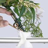 Maxbell Wedding Chair Back Flowers Aisle Bench Floral for Party Reception Engagement White