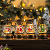 Maxbell Christmas Snow Globes with Music Festival Decoration for Home Party Seasonal