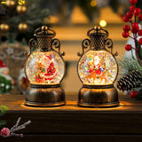 Maxbell Christmas Snow Globes with Music Festival Decoration for Home Party Seasonal