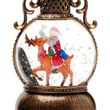 Maxbell Christmas Snow Globes with Music Festival Decoration for Home Party Seasonal