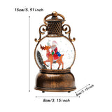 Maxbell Christmas Snow Globes with Music Festival Decoration for Home Party Seasonal