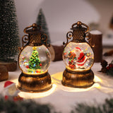 Maxbell Christmas Snow Globes with Music Festival Decoration for Home Party Seasonal
